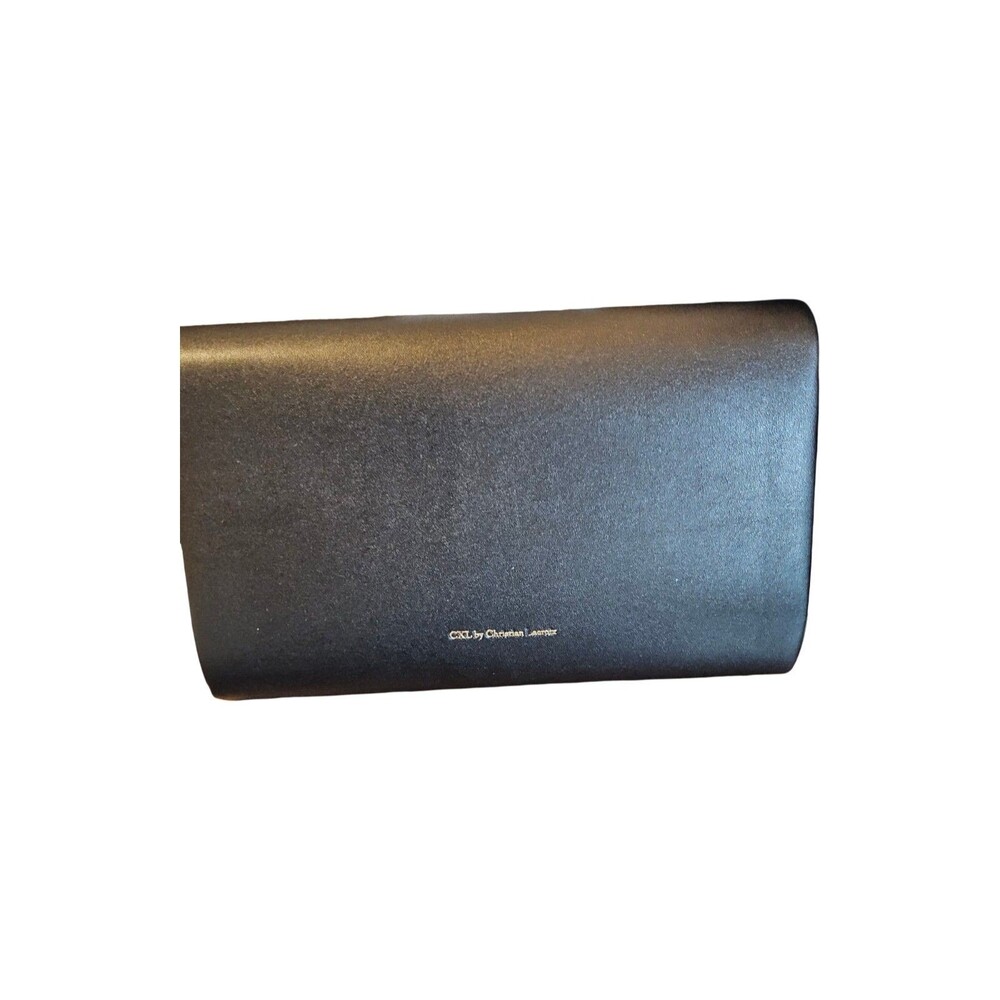 NWT CXL By Christian Lacroix Madison Black Smooth Clutch With Detachable Chain - Picture 2 of 7